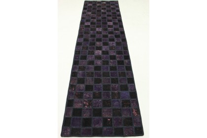 Patchwork Rug Runner Purple Rose in 310x80cm (2 / 9)