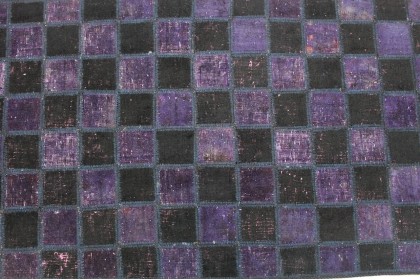 Patchwork Rug Runner Purple Rose in 310x80cm (3 / 9)