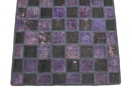 Patchwork Rug Runner Purple Rose in 310x80cm (5 / 9)