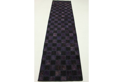 Patchwork Rug Runner Purple Rose in 310x80cm (7 / 9)