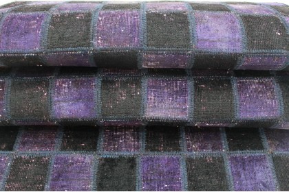 Patchwork Rug Runner Purple Rose in 310x80cm (9 / 9)