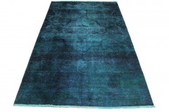 Vintage Teppich Blau in 230x140cm