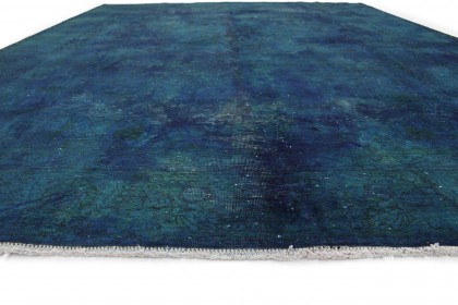Vintage Teppich Blau Türkis in 390x280cm (6 / 6)