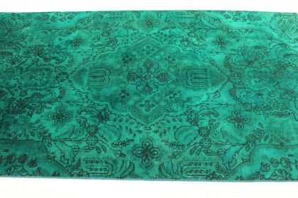 Vintage Rug Turquoise in 240x130cm (5 / 5)