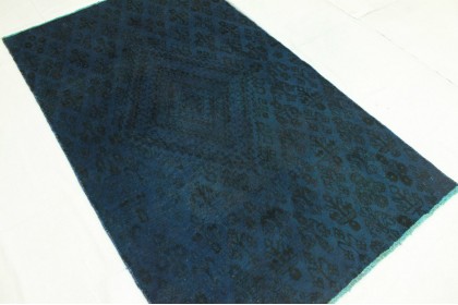 Vintage Teppich Blau in 200x120cm (5 / 5) Vintage Teppich Blau in 200x120cm (5 / 5)