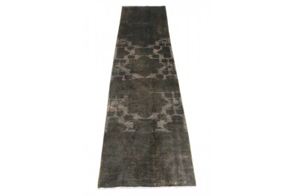 Vintage Rug Runner Black in 360x90cm (2 / 9)
