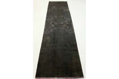 Vintage Rug Runner Black in 360x90cm (4 / 9)