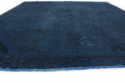 Vintage Teppich Blau in 290x280cm (6 / 7)