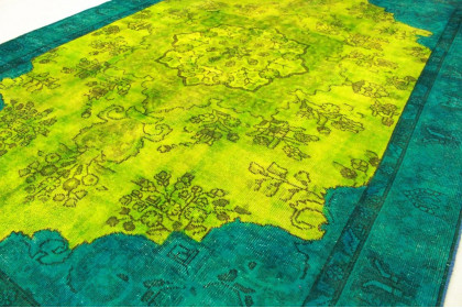 Vintage Rug Green Turquoise in 270x190cm (10 / 11) Vintage Rug Green Turquoise in 270x190cm (10 / 11)