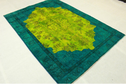 Vintage Rug Green Turquoise in 270x190cm (4 / 11) Vintage Rug Green Turquoise in 270x190cm (4 / 11)