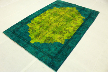 Vintage Rug Green Turquoise in 270x190cm (5 / 11) Vintage Rug Green Turquoise in 270x190cm (5 / 11)