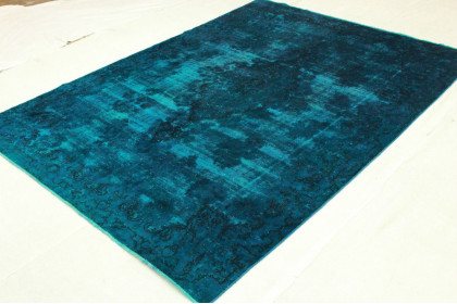 Vintage Teppich Blau in 330x230cm (3 / 4)