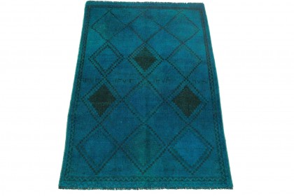 Vintage Rug Blue in 220x140cm (1 / 5) Vintage Rug Blue in 220x140cm (1 / 5)