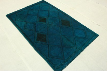 Vintage Rug Blue in 220x140cm (2 / 5) Vintage Rug Blue in 220x140cm (2 / 5)