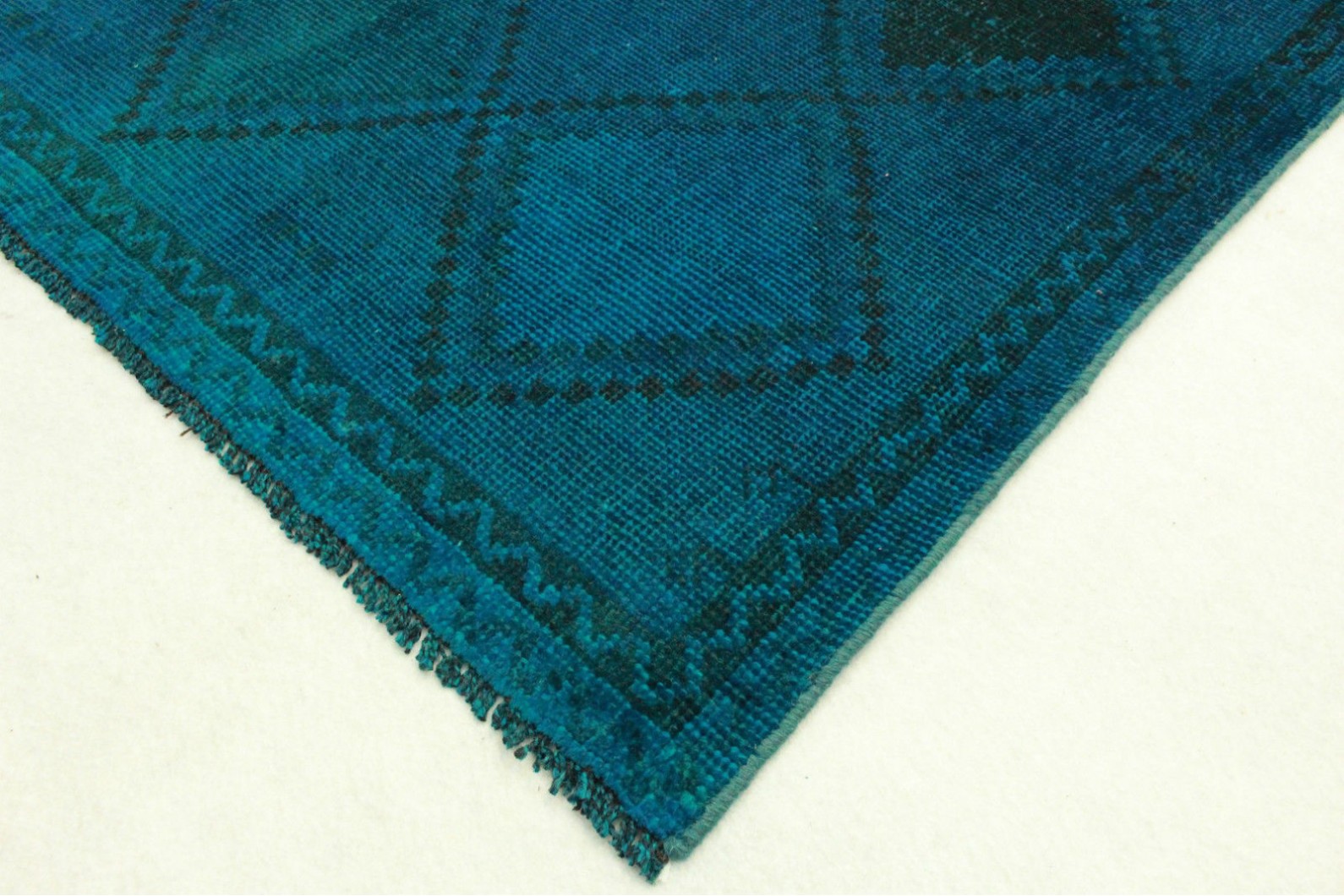 Vintage Teppich Blau in 220x140cm (4 / 5) Vintage Teppich Blau in 220x140cm (4 / 5)