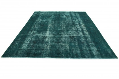 Vintage Teppich Grün Türkis in 370x270cm (2 / 6)