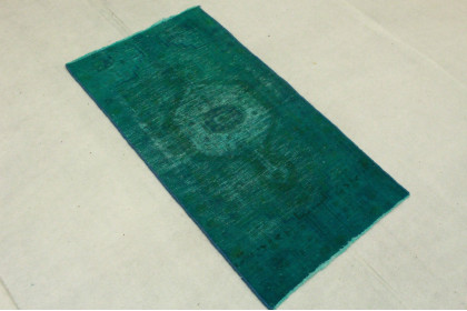 Vintage Teppich Türkis in 130x70cm (2 / 4)