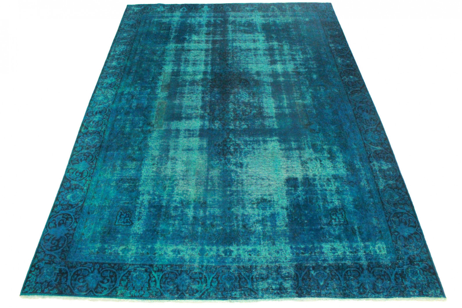 Vintage Teppich Türkis in 410x280cm (1001-3262) - carpetido.de