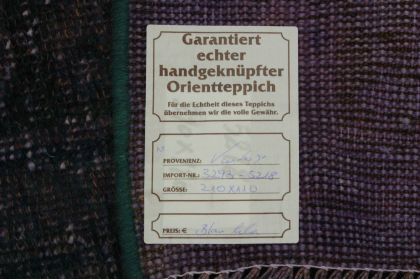 Vintage Teppich Lila Blau in 210x110cm (11 / 12) Vintage Teppich Lila Blau in 210x110cm (11 / 12)