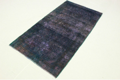 Vintage Rug Purple Blue in 210x110cm (3 / 4) Vintage Rug Purple Blue in 210x110cm (3 / 4)