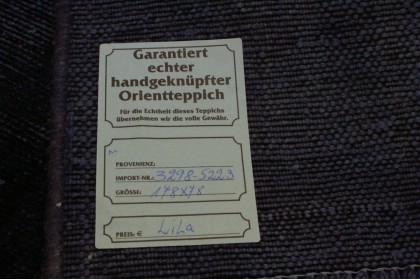 Vintage Rug Runner Purple in 180x80cm (10 / 11)