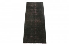 Vintage Rug Runner Black in 160x60cm