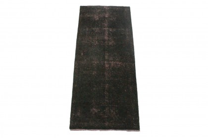 Vintage Rug Runner Black in 160x60cm