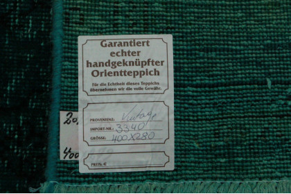 Vintage Rug Turquoise in 400x280cm (11 / 11) Vintage Rug Turquoise in 400x280cm (11 / 11)