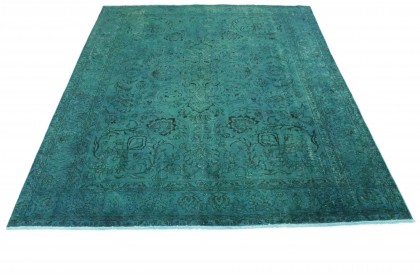 Vintage Teppich Türkis in 380x280