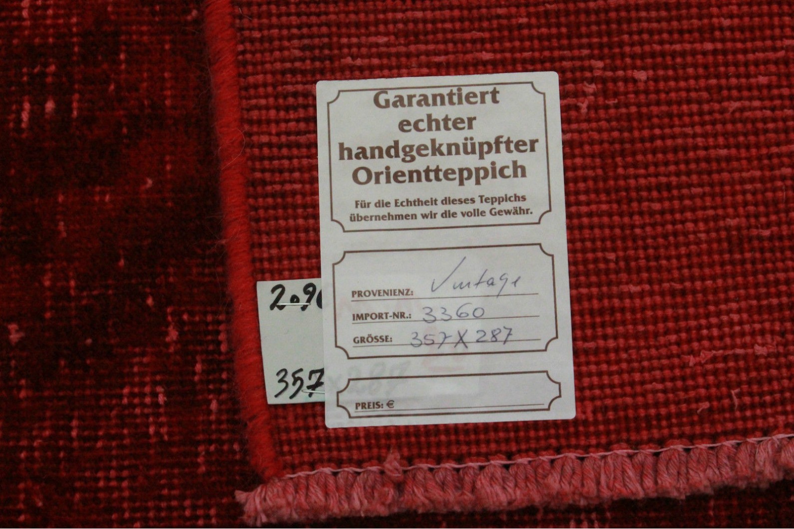 Vintage Teppich Rot in 360x290cm (11 / 11) Vintage Teppich Rot in 360x290cm (11 / 11)