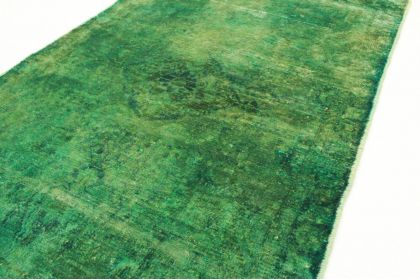 Vintage Teppich Grün in 170x90cm (4 / 4)