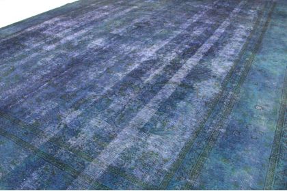 Vintage Teppich Lila Blau in 390x290cm (8 / 16)