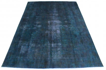 Vintage Teppich Blau Türkis in 390x280