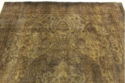 Vintage Teppich Braun Schlamm in 340x250 (7 / 13)