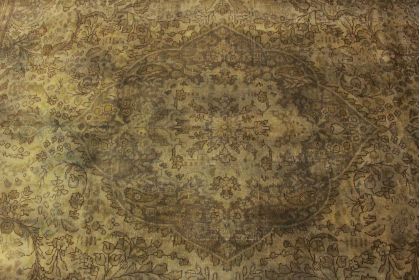 Vintage Teppich Braun Schlamm in 340x250 (9 / 13)