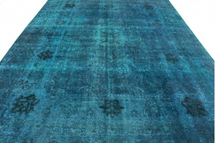 Vintage Teppich Blau in 380x290 (10 / 14)