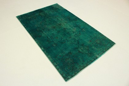 Vintage Teppich Grün in 250x150 (2 / 6)