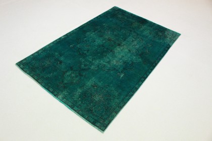 Vintage Teppich Grün in 250x150 (3 / 6)