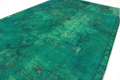 Vintage Teppich Grün in 250x150 (5 / 6)