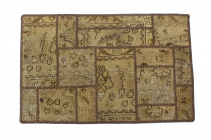 Patchwork Rug Beige in 90x60 (1 / 2)