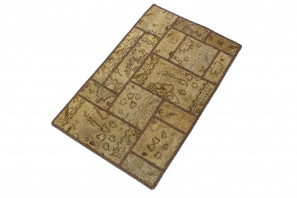 Patchwork Rug Beige in 90x60 (2 / 2)