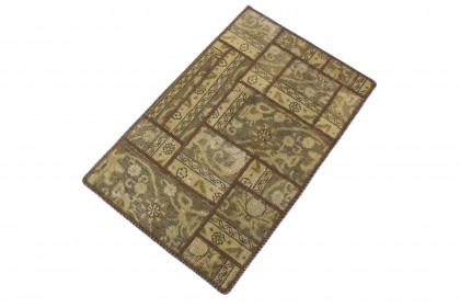 Patchwork Rug Beige in 90x60 (2 / 2)