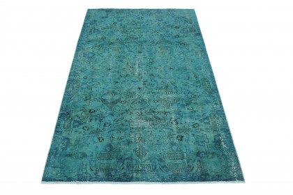 Vintage Teppich Türkis in 290x160