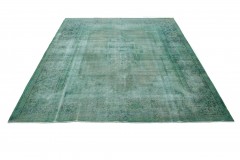 Vintage Rug Turquoise Green in 410x310