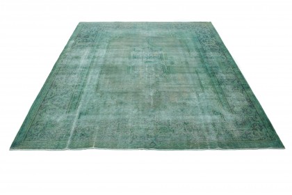 Vintage Rug Turquoise Green in 410x310