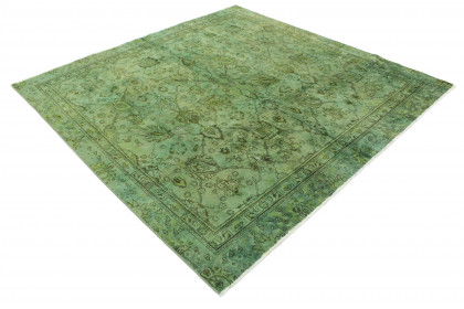 Vintage Teppich Grün in 250x250 (3 / 9)