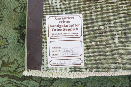Vintage Teppich Grün in 250x250 (9 / 9)