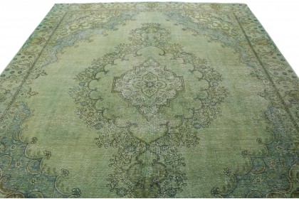 Vintage Teppich Grün Türkis in 370x280 (6 / 6)
