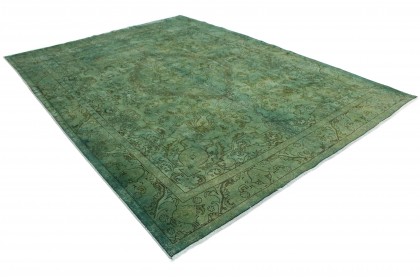Vintage Teppich Grün in 390x290 (4 / 5)
