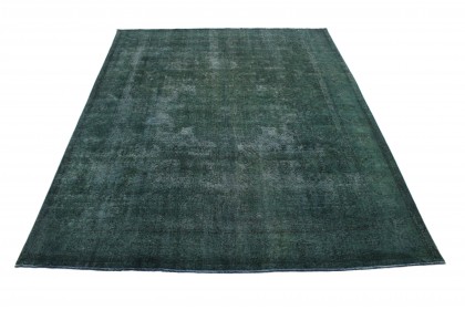 Vintage Teppich Grün in 390x300
